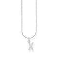 THOMAS SABO Necklace with letter pendant X and white zirconia - silver| THOMAS SABO Australia