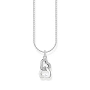 THOMAS SABO Necklace with intertwined hearts pendant and zirconia - silver