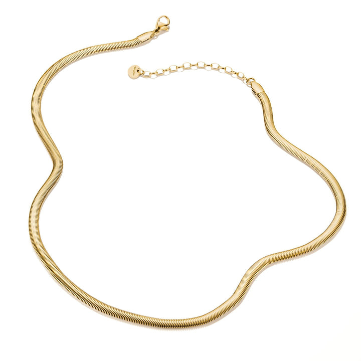 THOMAS SABO Gold-Tone Stainless Steel Snake Chain Necklace 4mm