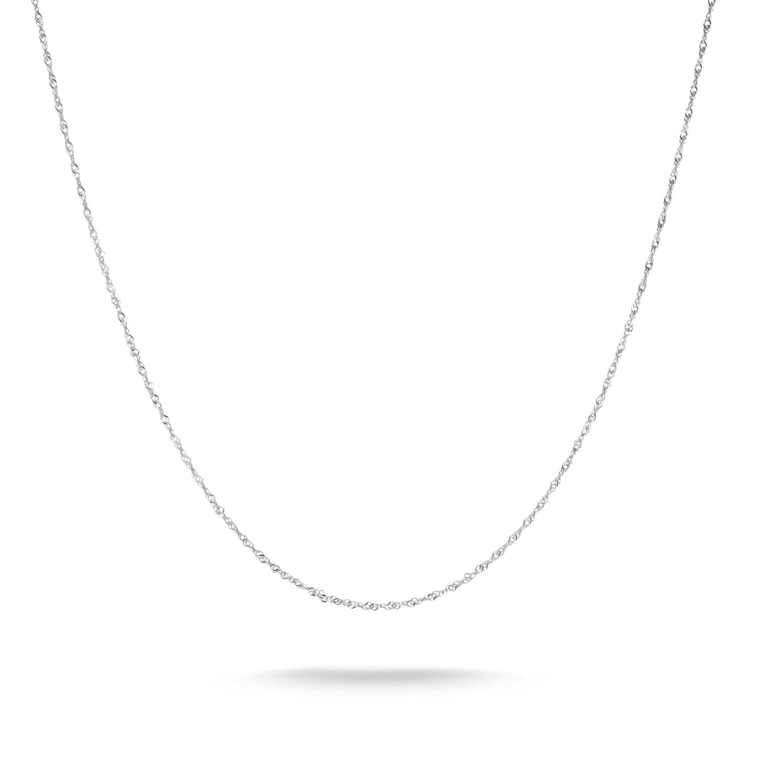 THOMAS SABO Silver-Plated Singapore Chain Necklace 1.7mm