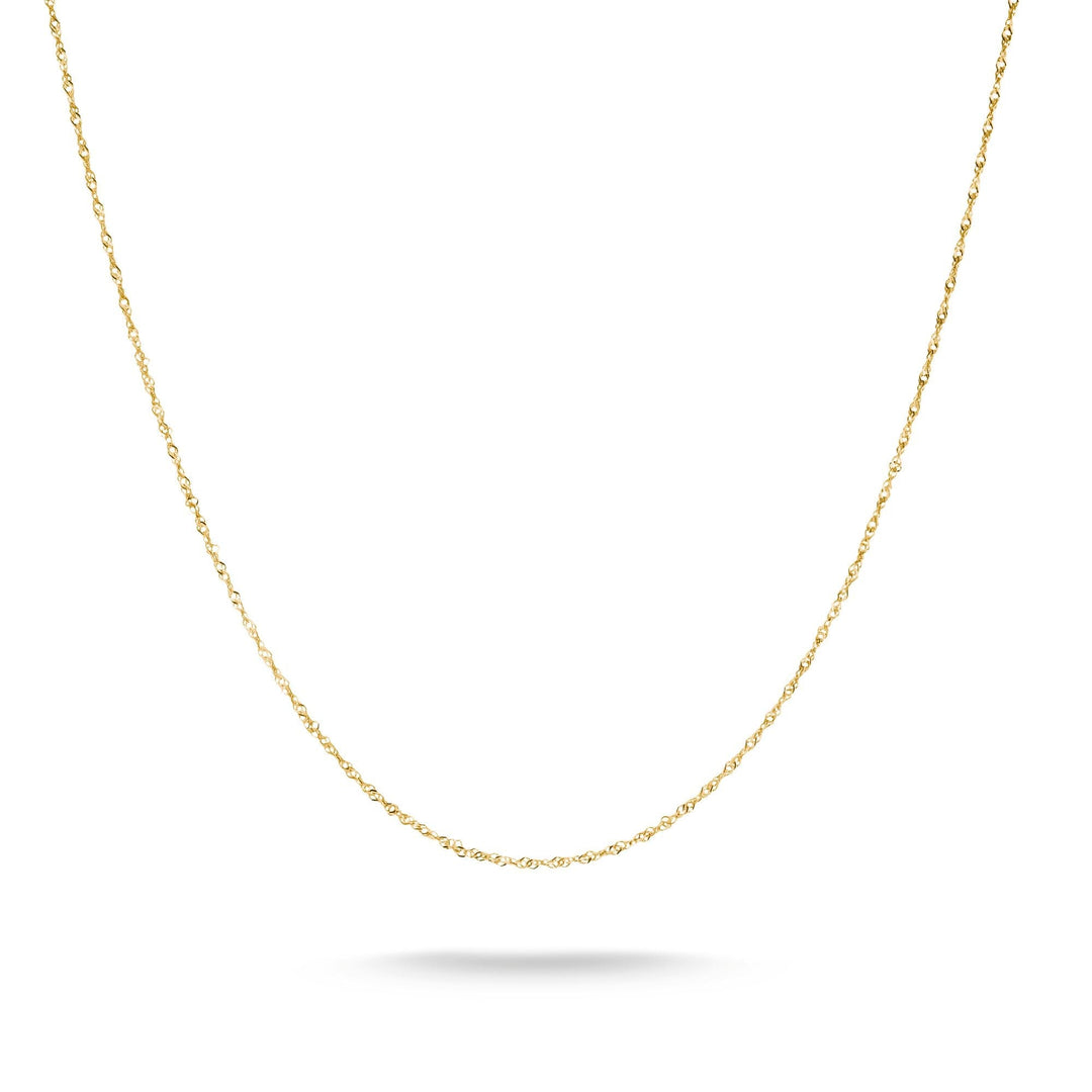 THOMAS SABO Gold-Tone Stainless Steel Singapore Chain Necklace 1.7mm