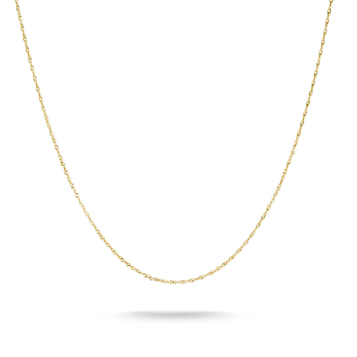 THOMAS SABO Gold-Tone Stainless Steel Singapore Chain Necklace 1.7mm