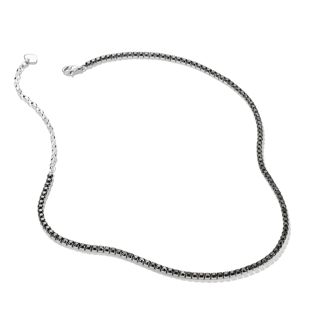 THOMAS SABO Tennis Necklace Sparkling Black with Zirconia Stones