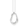 Necklace with Wavy Pendant in Silver |The Jewellery Boutique Australia