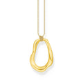 Necklace with Wavy Pendant in Gold |The Jewellery Boutique Australia