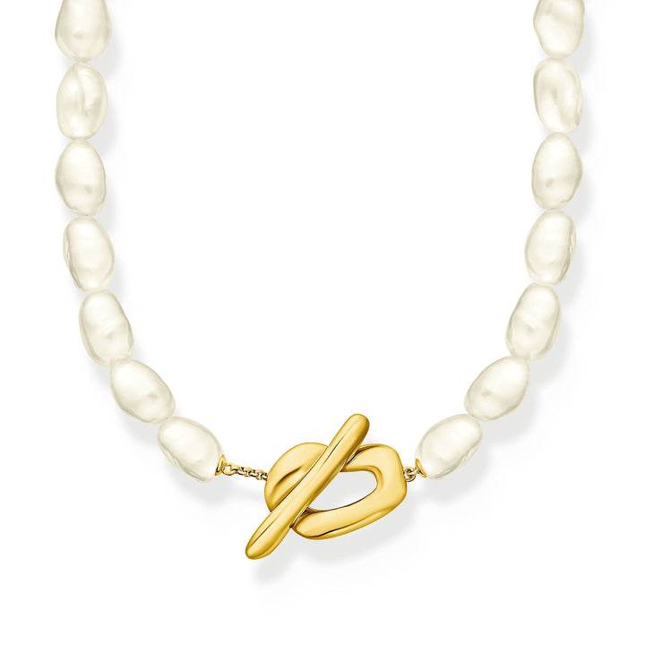 Fluid Pearl Necklace in Gold |The Jewellery Boutique Australia