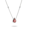 THOMAS SABO Necklace with Red Teardrop Stone Silver