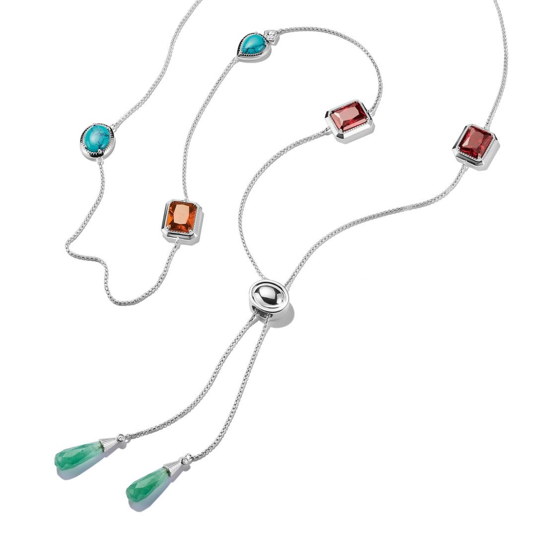 Necklace with Multicolored Stones Elyndra
