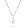THOMAS SABO Necklace with Oval and Heart Zirconia Stones Silver