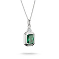 THOMAS SABO Necklace with Green Octagon Stone Pendant