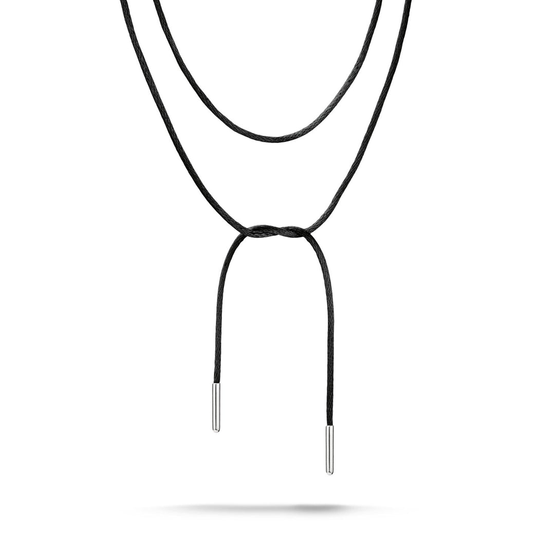 Textile Necklace Black