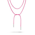 Textile Necklace Pink