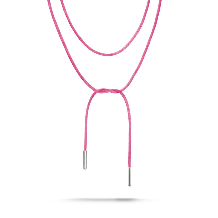 Textile Necklace Pink