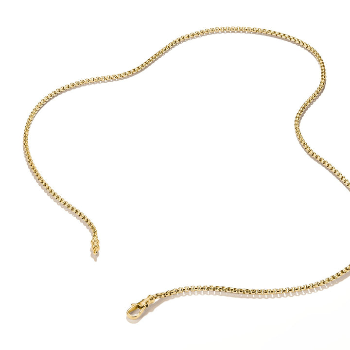 THOMAS SABO Gold-Tone Stainless Steel Box Chain Necklace 2.7mm