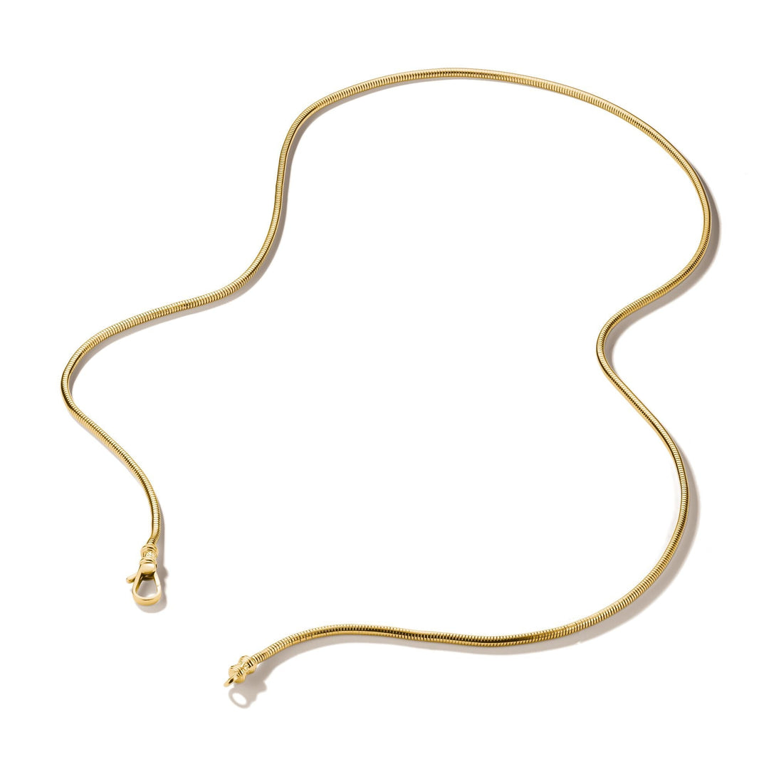 THOMAS SABO Gold-Tone Stainless Steel Snake Chain Necklace 2mm