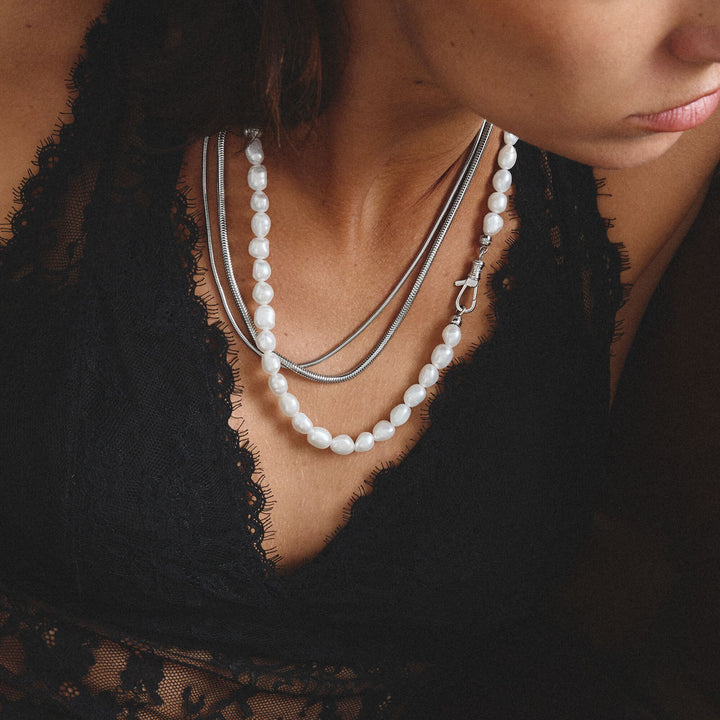 THOMAS SABO Stainless Steel Freshwater Pearl Necklace