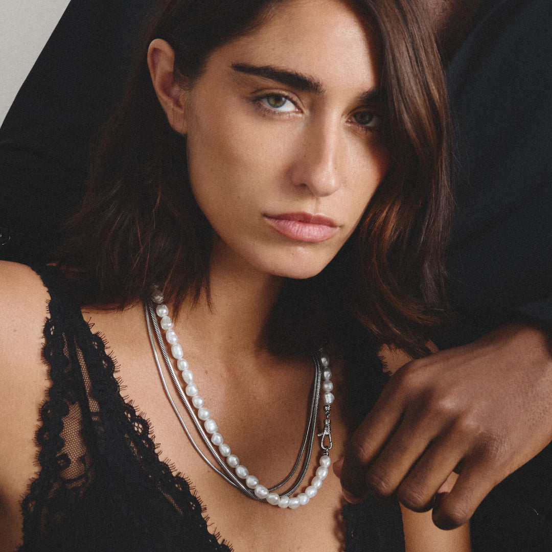 THOMAS SABO Stainless Steel Freshwater Pearl Necklace