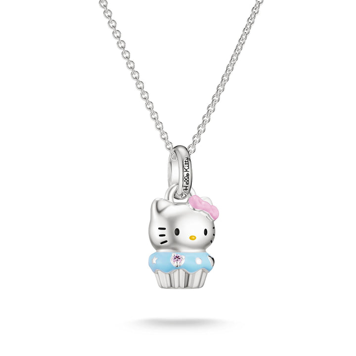 THOMAS SABO Hello Kitty Muffin Necklace, Silver-Plated