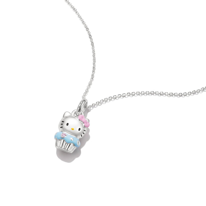 THOMAS SABO Hello Kitty Muffin Necklace, Silver-Plated