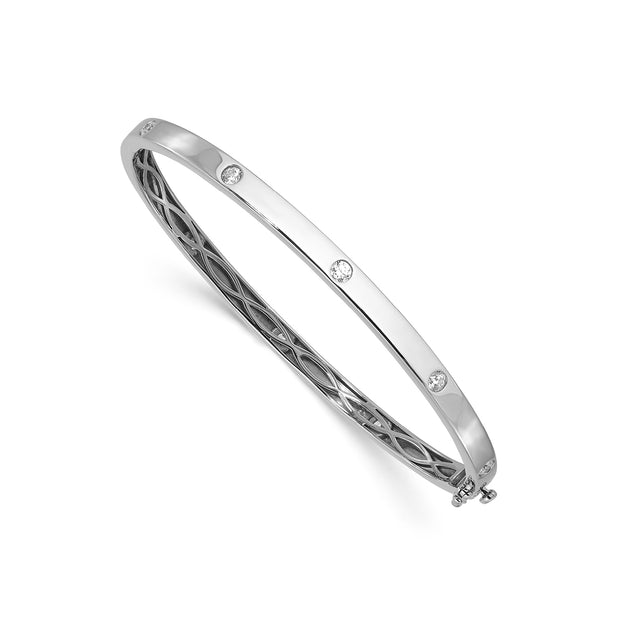 0.7ct Lab Grown Diamond Bracelet in 18K White Gold | The Jewellery Boutique