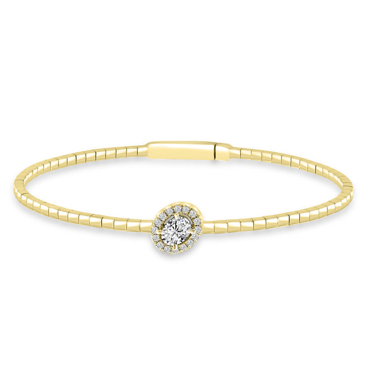 0.50ct Lab Grown Diamond Bangle in 18K Yellow Gold