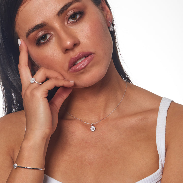 1.45ct Lab Grown Diamond Drop Earrings in 18K White Gold