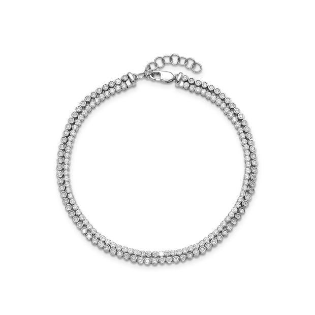 2.88ct Lab Grown Diamond Bracelet in 18K White Gold | The Jewellery Boutique