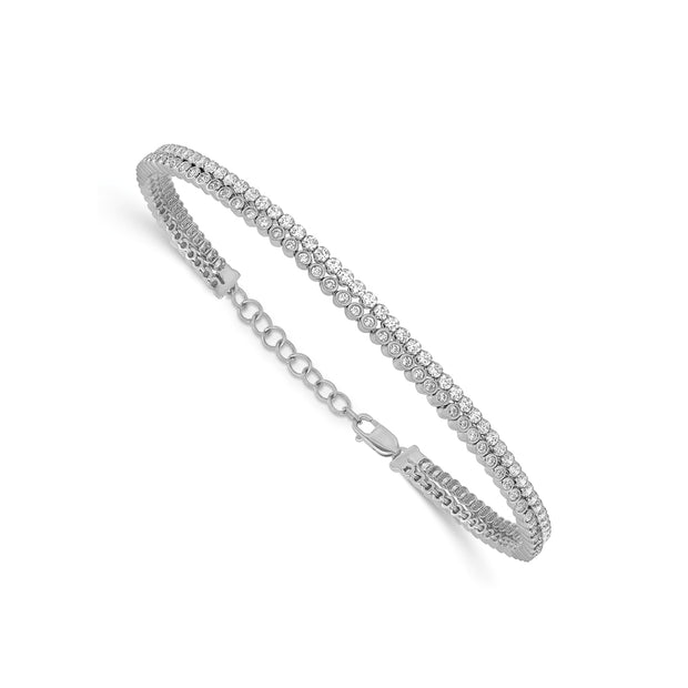 2.88ct Lab Grown Diamond Bracelet in 18K White Gold | The Jewellery Boutique