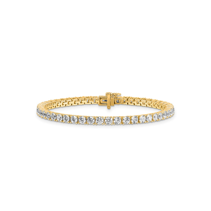 7ct Lab Grown Diamond Bracelet in 18K Yellow Gold | The Jewellery Boutique