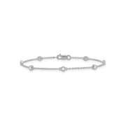 0.15ct Lab Grown Diamond Bracelet in 9K White Gold | The Jewellery Boutique