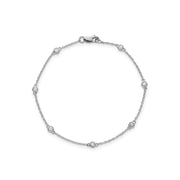 0.15ct Lab Grown Diamond Bracelet in 9K White Gold | The Jewellery Boutique