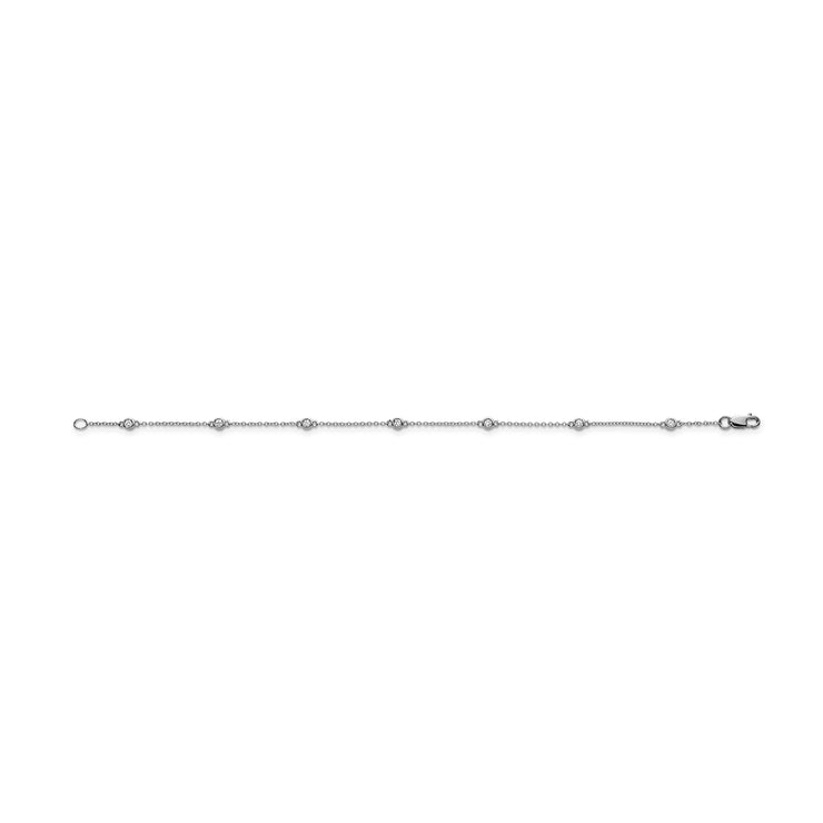 0.15ct Lab Grown Diamond Bracelet in 9K White Gold | The Jewellery Boutique