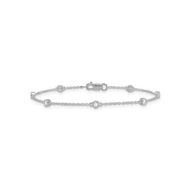 0.15ct Lab Grown Diamond Bracelet in 9K White Gold | The Jewellery Boutique