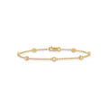 0.15ct Lab Grown Diamond Bracelet in 9K Yellow Gold | The Jewellery Boutique