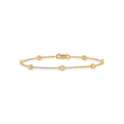 0.15ct Lab Grown Diamond Bracelet in 9K Yellow Gold | The Jewellery Boutique