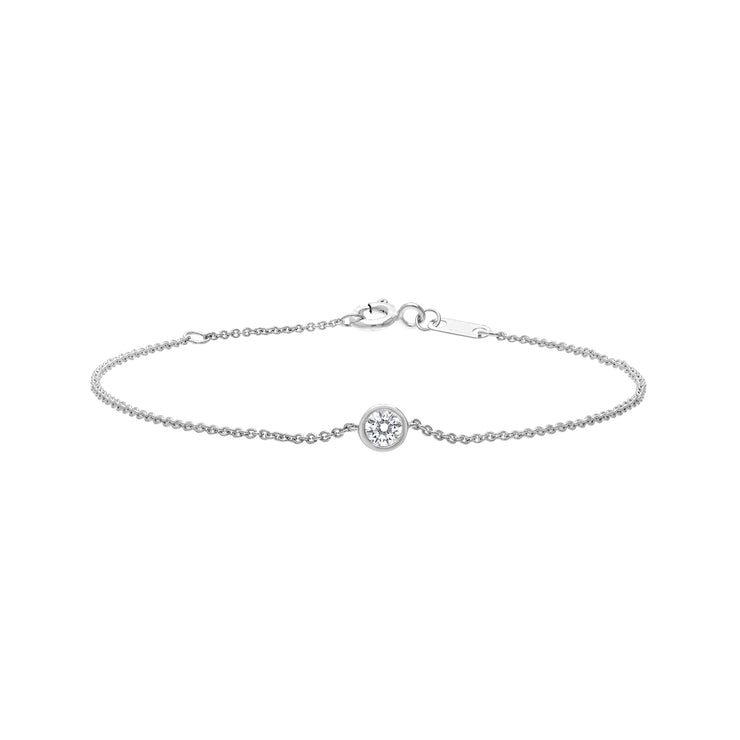 0.15ct Lab Grown Diamond 16-18cm Bracelet in 9K White Gold | The Jewellery Boutique