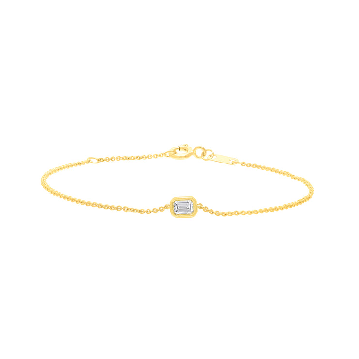 0.15ct Lab Grown Diamond 16-18cm Bracelet in 9K Yellow Gold | The Jewellery Boutique