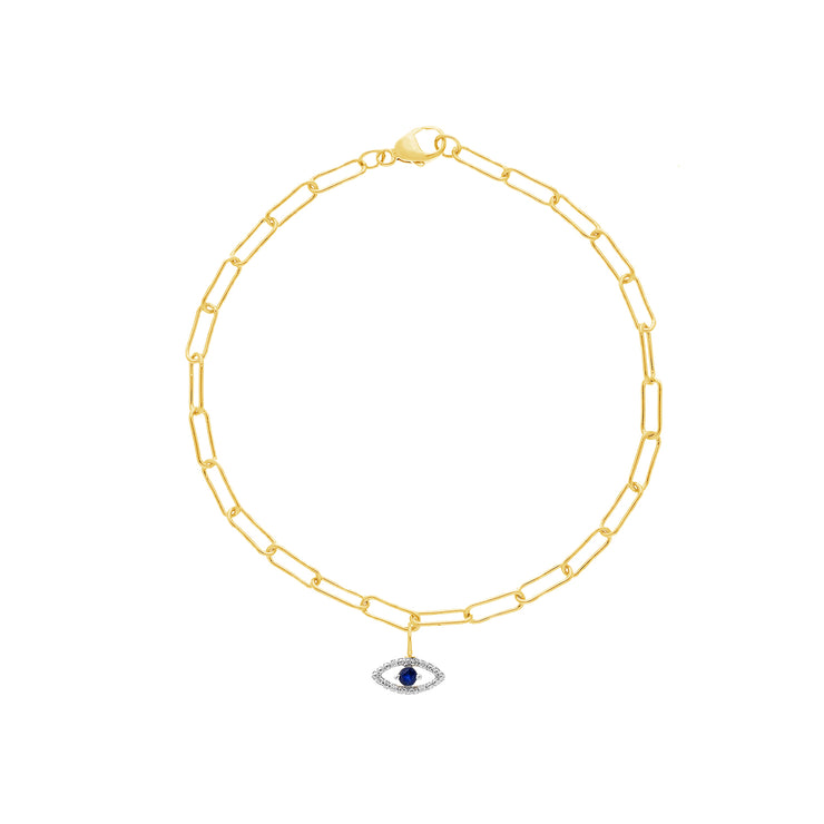 0.02ct Lab Grown Diamond 17-19cm Bracelet in 9K Yellow Gold | The Jewellery Boutique