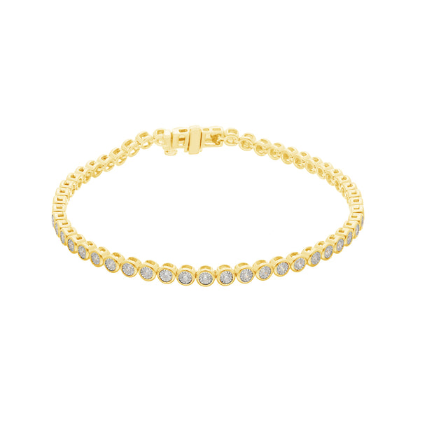 0.54ct Lab Grown Diamond 18cm Bracelet in 9K Yellow Gold | The Jewellery Boutique