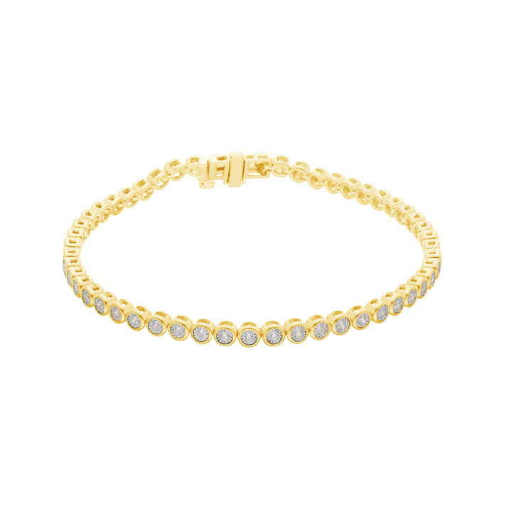 0.54ct Lab Grown Diamond 18cm Bracelet in 9K Yellow Gold | The Jewellery Boutique