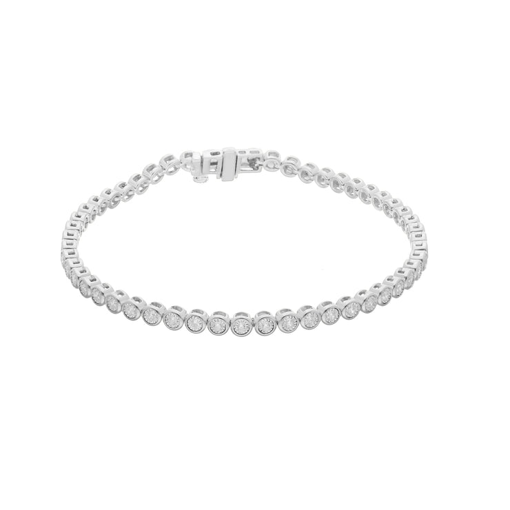 0.54ct Lab Grown Diamond 18cm Bracelet in 9K White Gold | The Jewellery Boutique