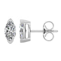 1.00ct Marquise Lab Grown Diamond Stud Earrings in 9K White Gold