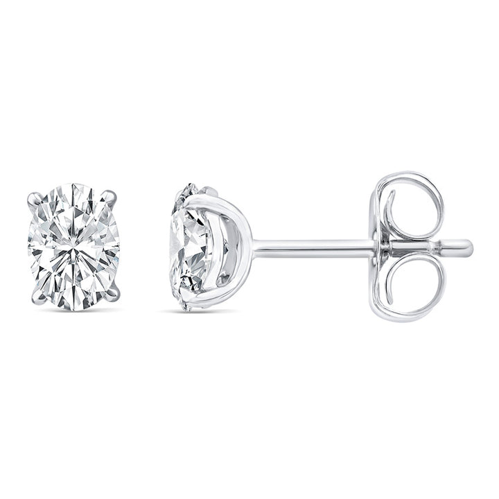 1.00ct Lab Grown Diamond Earrings in 9K White Gold