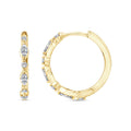 0.33ct Lab Grown Diamond Earrings in 9K Yellow Gold