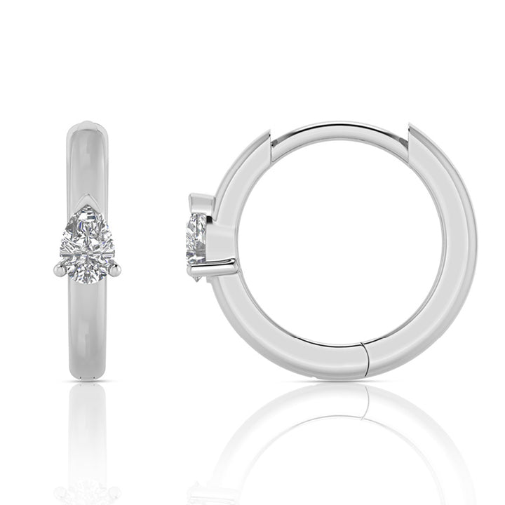 0.12ct Lab Grown Diamond Earrings in 9K White Gold