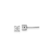 0.50ct Lab Grown Diamond Earrings in 9K White Gold | The Jewellery Boutique