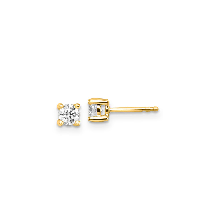 0.50ct Lab Grown Diamond Earrings in 9K Yellow Gold | The Jewellery Boutique