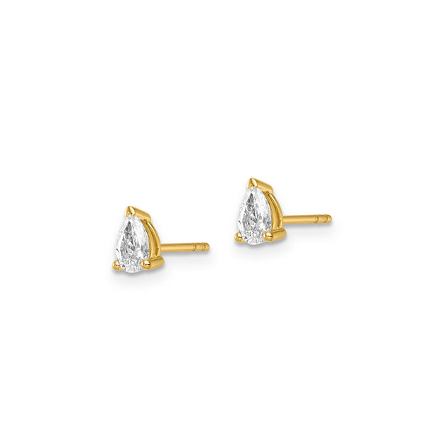 0.50ct Lab Grown Diamond Earrings in 9K Yellow Gold | The Jewellery Boutique