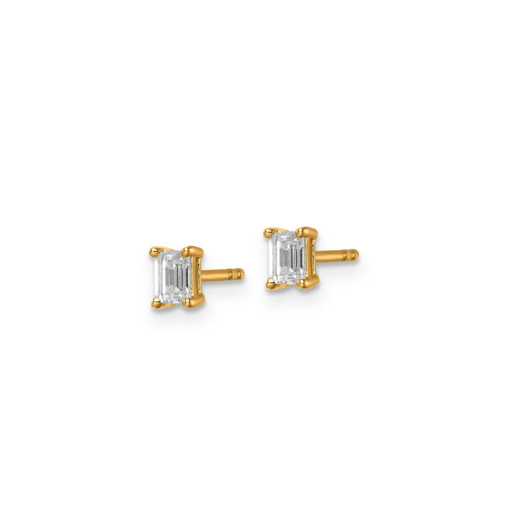 0.50ct Lab Grown Diamond Earrings in 9K Yellow Gold | The Jewellery Boutique