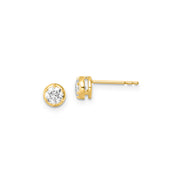 0.50ct Lab Grown Diamond Earrings in 9K Yellow Gold | The Jewellery Boutique